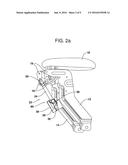 CONSOLE ARMREST ASSEMBLY WITH DAMPENING STRUT AND INTEGRATED INERTIAL LOCK diagram and image