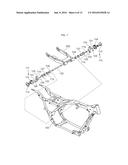 Rubber mounted drivetrain stabilizer for motorcycles diagram and image