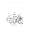 Rubber mounted drivetrain stabilizer for motorcycles diagram and image