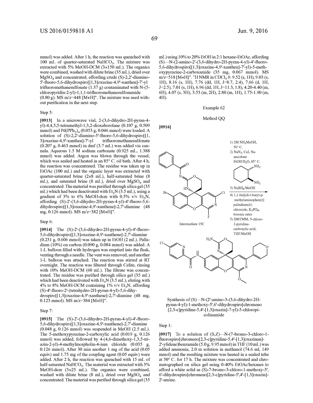 Amino-Oxazine and Amino-Dihydrothiazine Compounds as Beta-Secretase     Modulators and Methods of Use - diagram, schematic, and image 70