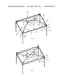 AWNING MOUNTING RACK, THE AWNING AND AN AWNING TOP OF THE AWNING MOUNTING     RACK diagram and image