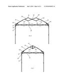 AWNING MOUNTING RACK, THE AWNING AND AN AWNING TOP OF THE AWNING MOUNTING     RACK diagram and image