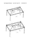 AWNING MOUNTING RACK, THE AWNING AND AN AWNING TOP OF THE AWNING MOUNTING     RACK diagram and image