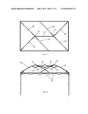 AWNING MOUNTING RACK, THE AWNING AND AN AWNING TOP OF THE AWNING MOUNTING     RACK diagram and image