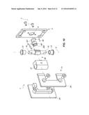 HINGE FOR THE CONTROLLED ROTATABLE MOVEMENT OF A DOOR, IN  PARTICULAR A     GLASS DOOR diagram and image