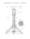 TRIPOD WITH A SINGLE AND FOLD FOOTPRINT diagram and image