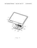 ELECTRONIC DEVICE WITH BRACKET FOR DISK DRIVE diagram and image