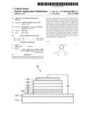 ORGANIC ELECTROLUMINESCENT DEVICE diagram and image