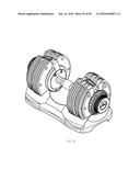 ADJUSTABLE DUMBBELL SYSTEM diagram and image