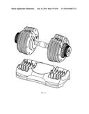 ADJUSTABLE DUMBBELL SYSTEM diagram and image