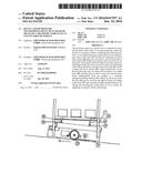 DEVICE AND METHOD FOR TRANSPORTING HEAVY DUTY RACKS BY MEANS OF A     TRANSPORT VEHICLE ON AN UNEVEN GROUND SURFACE diagram and image