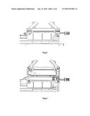 Device for locking sealing interface of maintenance window diagram and image