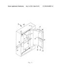 SWING DOOR HAVING AN IMPACT PROTECTION DEVICE diagram and image