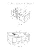 PREFABRICATED STRUCTURE FOR USE IN CONSTRUCTING OUTDOOR FIREPLACES AND THE     LIKE AND METHOD OF MAKING SAME diagram and image