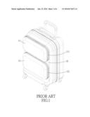 LUGGAGE CASE WITH TWO ZIPPER POCKETS diagram and image