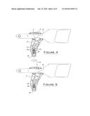 Pistol grip attachment for use with a paintbrush diagram and image