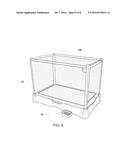 COLLAPSIBLE COMBINATION PET BED AND ENCLOSURE diagram and image