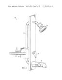 TUB FAUCET HAVING A UNIVERSAL PLUMBING ADAPTOR diagram and image