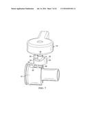 TUB FAUCET HAVING A UNIVERSAL PLUMBING ADAPTOR diagram and image