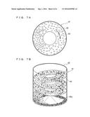 EXCREMENT-TREATING MATERIAL AND METHOD FOR MANUFACTURING SAME diagram and image