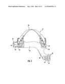 HEADGEAR WITH A SELF-ADAPTIVE, ELASTOMERIC NAPE BELT diagram and image