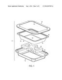 DECORATIVE HOLDER FOR SERVING/CATERING TRAYS AND TINS diagram and image