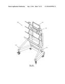 CANTILEVER ORGANIZATIONAL RACK SYSTEM FOR SUPPORTING SURGICAL     INSTRUMENTATION diagram and image