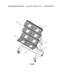 CANTILEVER ORGANIZATIONAL RACK SYSTEM FOR SUPPORTING SURGICAL     INSTRUMENTATION diagram and image