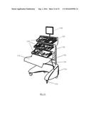 CANTILEVER ORGANIZATIONAL RACK SYSTEM FOR SUPPORTING SURGICAL     INSTRUMENTATION diagram and image