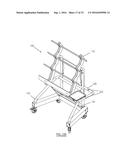 CANTILEVER ORGANIZATIONAL RACK SYSTEM FOR SUPPORTING SURGICAL     INSTRUMENTATION diagram and image