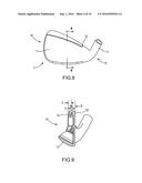 GOLF CLUB HEAD WITH TOP LINE INSERT diagram and image