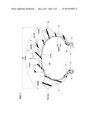 MOTORCYCLE TIRE FOR UNEVEN GROUND TRAVEL diagram and image