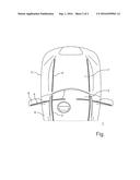 VEHICLE HAVING A LIGHTING DEVICE WITH AN ELONGATE LIGHTING UNIT diagram and image