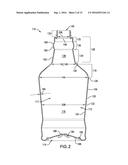 BOTTLE WITH EXPANSION CHAMBER AND PINCH GRIPS diagram and image