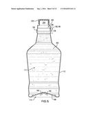 BOTTLE WITH EXPANSION CHAMBER AND PINCH GRIPS diagram and image