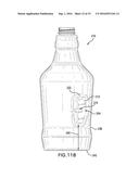 BOTTLE WITH EXPANSION CHAMBER AND PINCH GRIPS diagram and image