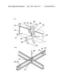 FALSE CEILING SUSPENSION SYSTEM, PROFILE AND METHOD diagram and image