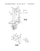 GAS TURBINE ENGINE AIRFOIL COOLING CONFIGURATION WITH PRESSURE GRADIENT     SEPARATORS diagram and image