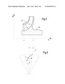 CENTRIFUGAL COMPRESSOR IMPELLER WITH BLADES HAVING AN S-SHAPED TRAILING     EDGE diagram and image