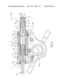 CENTER-PULL HYDRAULIC BRAKE CALIPER STRUCTURE FOR A BICYCLE diagram and image