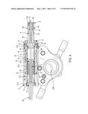 CENTER-PULL HYDRAULIC BRAKE CALIPER STRUCTURE FOR A BICYCLE diagram and image
