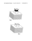 Retractable Hideaway Chimney Damper Cap diagram and image