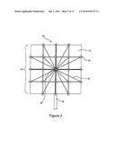 SOLAR COLLECTOR STABILIZED BY CABLES AND A COMPRESSION ELEMENT diagram and image