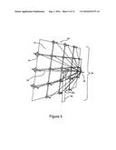 SOLAR COLLECTOR STABILIZED BY CABLES AND A COMPRESSION ELEMENT diagram and image