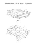 REDUCED FRICTION RETENTION OF A DATA STORAGE CARTRIDGE WITHIN A STORAGE     CELL diagram and image