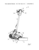 WHEEL LIFT ASSEMBLY FOR FLOOR TREATING APPARATUS diagram and image