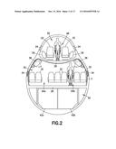 Crown Cabin Configuration for an Aircraft diagram and image