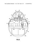 Crown Cabin Configuration for an Aircraft diagram and image