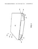 BLANK AND METHODS OF CONSTRUCTING A CONTAINER FROM THE BLANK diagram and image