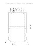 BLANK AND METHODS OF CONSTRUCTING A CONTAINER FROM THE BLANK diagram and image